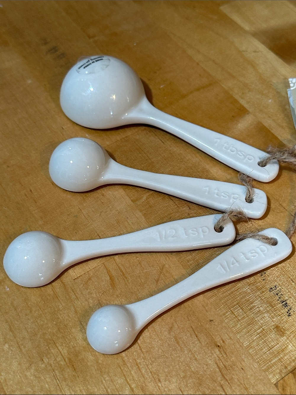Anthropologie Multicolor Patterned Ceramic Measuring Spoon Set - Picture 3 of 5